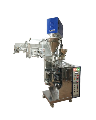 Automatic PFFS Machine With Auger Filler & Cup Filler For Small Pouches.